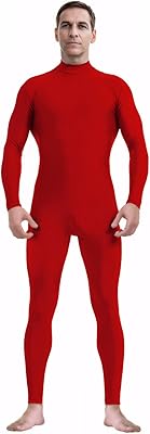 ATHX Mens and Womens Bodysuit Costume One Piece Unitard Halloween Spandex Skin Suit Cosplay Stretchy Full Body Zentai Suit