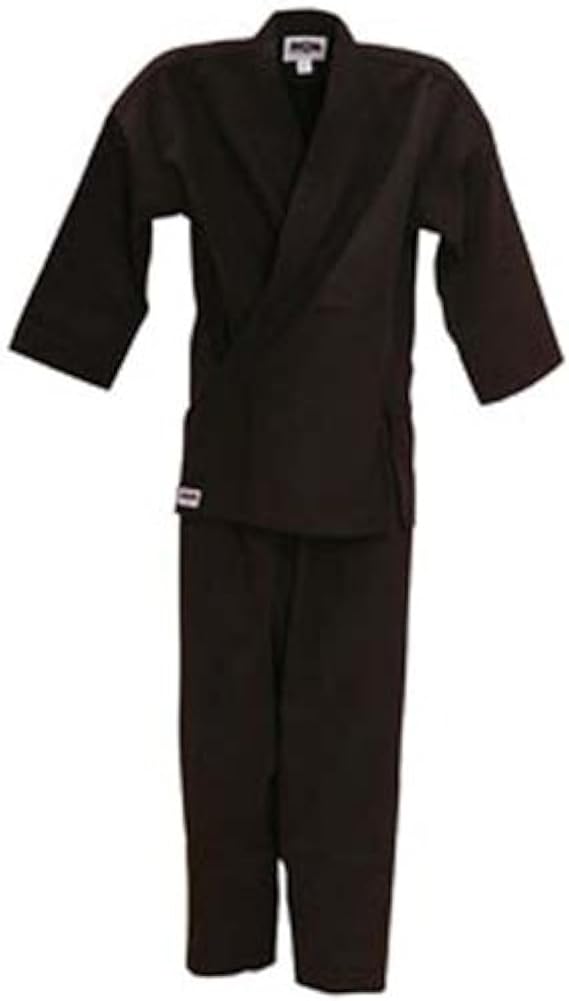 Macho 8.5oz Traditional Karate Gi / Uniform - Black / Size 00