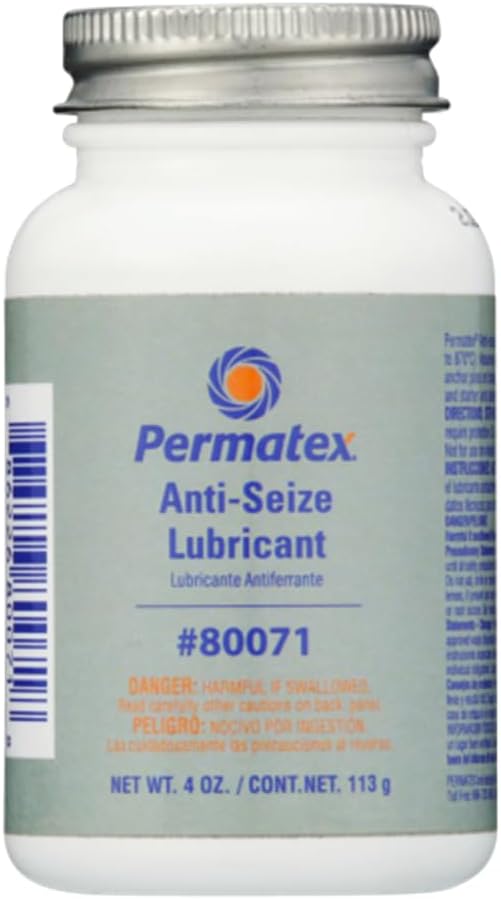 Permatex 80071 Anti-Seize Lubricant with Brush Top Bottle, 4 oz.