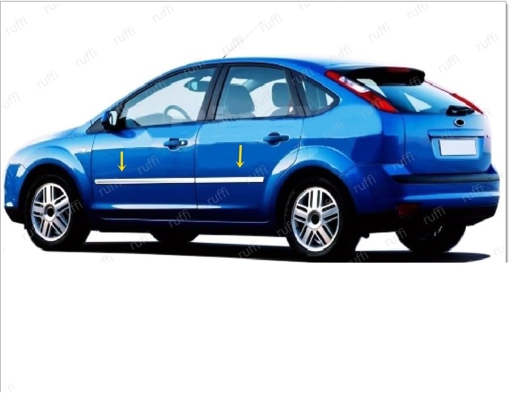EBAL OTO AKSESUAR Ford Focus 2 İle Uyumlu Krom Yan Kapı Çıtası 4 Parça 2005-2008 HB
