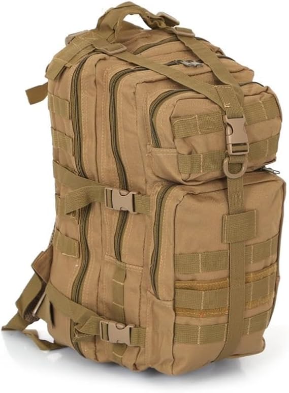 Single Sword 25 L Taktik Outdoor Kamp Seyahat Sırt Çantası, Bej