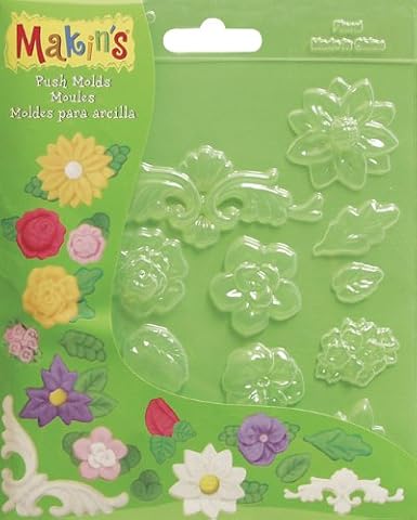 Makin'S Clay Push Molds-Floral