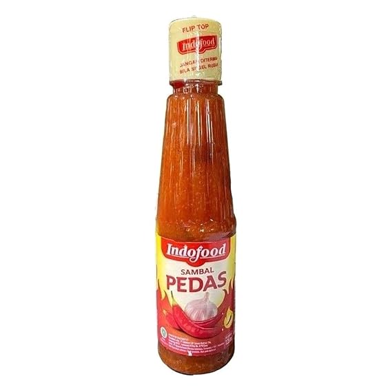 Indofood Sambal Pedas - Hot Sauce, 140 ml (1 bottle)