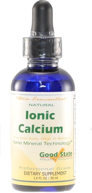 Good State Liquid Ionic Calcium Ultra Concentrate - 10 Drops Equals 50 Mg - 100 Servings Per Bottle 1.6fl. oz