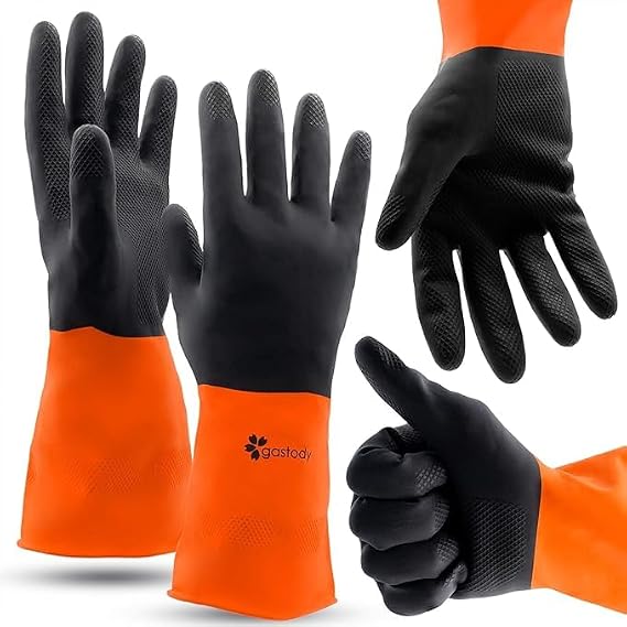 Latex Chemical Gloves Multi-Size Bundle - Avaialble in Large & Medium