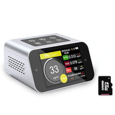 A16 Air Quality Monitor Indoor PM2.5 PM10 TVOC HCHO Tester PM1.0 Dust Meter VOC Test Formaldehyde Detector AQI Home