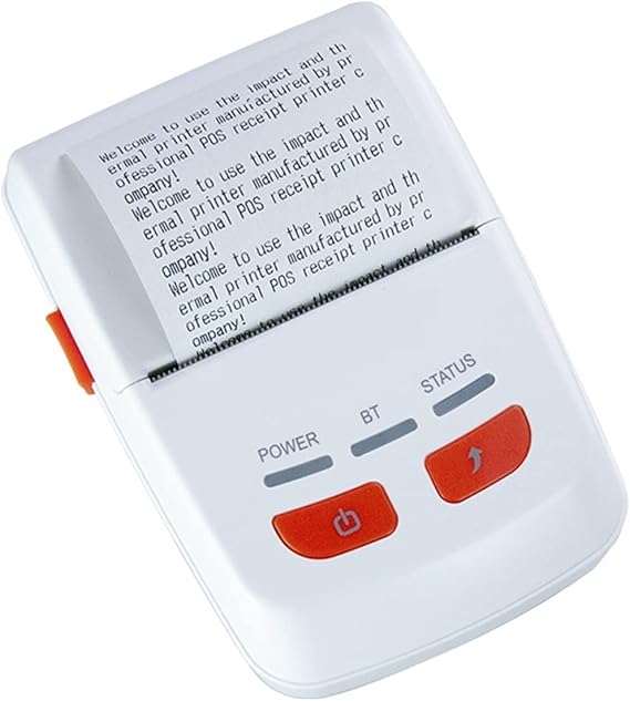 Label Printer White Receipt Printer 58mm Dreatect Thermal Printer. USB Bluetooth Interface Commercial Express Mini Portable Printer Warehouse Mail Delivery