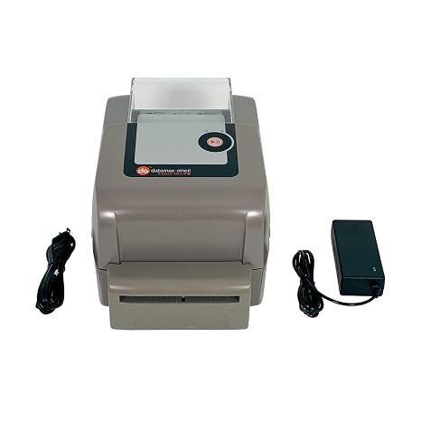 Datamax EA2-00-0JG05A00 E-4205A Mark III Desktop Printer, DT, 203 DPI, 5 IPS, Cutter with Label Sensor, DPL, PL-Z/PL-E, 64 MB Flash/16 MB DRAM, DPL, Adjacent Media Sensor, Tear Bar
