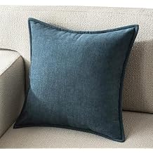 Throw Pillow Cover 80x80 Decorative Square Pillowcase Covers with Zipper, Cushion Protectors Cover Rectangle 30x60 40x60 50x80 Super Soft for Home Couch Sofa Bed(Greyish-blue,30x80cm(Set of 1))