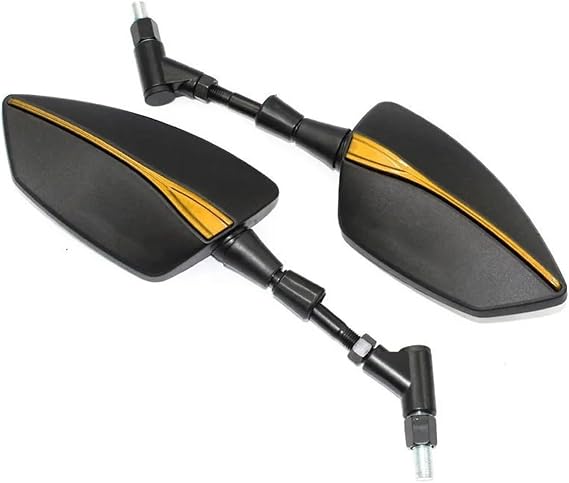 For Keeway Hurricane 50 Vieste 300 Zahara Cityblade K-Light RKV RKF 125 RKS 150 Motorcycle Mirror CNC Handlebar End Rearview Side Mirrors(NO LOGO Gold)