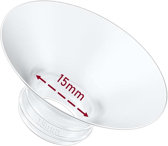 1pc Breast Pump Flange Insert 15mm Compatible with Momcozy M9/M6/M5/S12 Pro/S9 Pro/V1 Pro/V2 Pro Wearable Breast Pump, Replaces Momcosy Pump Flange Insert, BPA Free, OEM Not Original Part