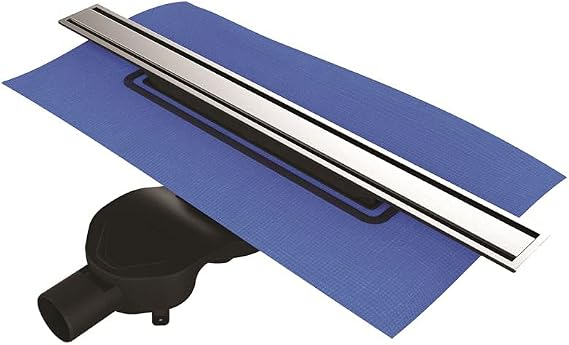 VitrA V-Flow Eco-Flow 5702036 Duş Kanalı Yandan Çıkışlı DK100 Mat Krom [Enerji Sınıfı A]