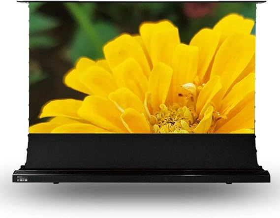 4K 16:9 Electric Motorized Floor Rising Projector Projection Screen Black Crystal ALR Screen for Long Throw Projector(150 inch)