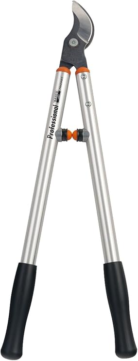 Bahco BAHP114-SL60 Professional Bypass Loppers, 23.6" Length, 1.2" Cut Cap | Narrow Cutting Head, Counter Blade, Aluminum Handles, Shock Absorbers, Bolt Lock, Orchard And Vineyard Pruning Control