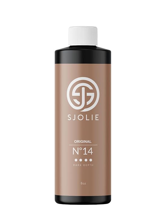 SJOLIE Spray Tan Solution - No. 14 - Dark Depth Tanning Spray | Hydrating Sunless Tanner for Long Lasting, Dark Bronze Finish (8oz)