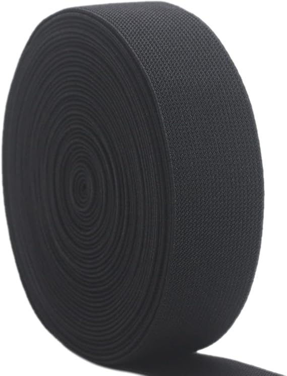1 1/2''Black Wide Knit Elastic Band 10Yds Sewing Stretch