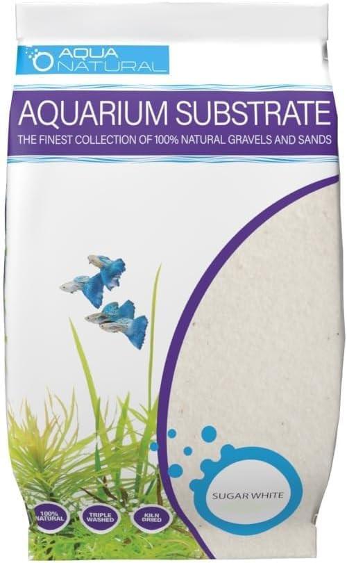 Aqua Natural Aquarium Substrate, African CICHILD Aragonite Sand, 10LB