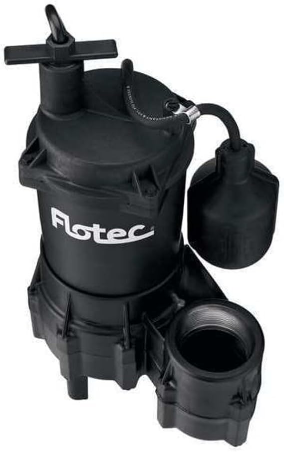 Pentair Flotec FPSE3200A Thermoplastic Sewage Pump 4/10 HP
