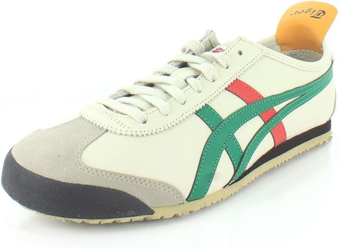 Onitsuka Tiger Unisex Mexico 66 Shoes DL408, Birch/Green, 11 M US