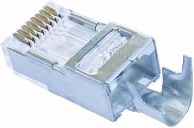 Platinum Tools 202022J EZ-RJ45 Shielded CAT5E6 External Ground Connector, 50-Pack