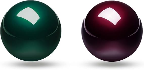 Perixx PERIPRO-303X2A 1.34 Inches Trackball 2 pcs Pack - Replacement Ball for M570, M575, PERIMICE-517/520/717/720, and Other 1.34inches Trackball Mouse - Glossy Red and Green...