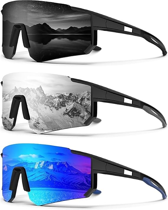 Polarized Fishing Sunglasses for Men Women, UV400 Fishing Sports Glasses for Running Cycling