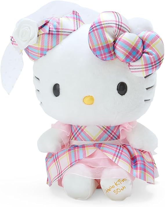 Sanrio Hello Kitty Dress Tan Design Series Plush L Kitty Chan Hello Kitty 8.3 x 6.1 x 4.3 inches (21 x 15.6 x 11 cm) Character 092177 Sanrio