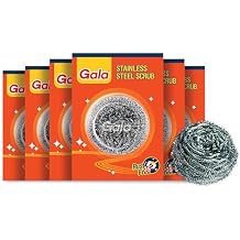 Gala Steel Scrubber Combo Set (Pack Of 6)