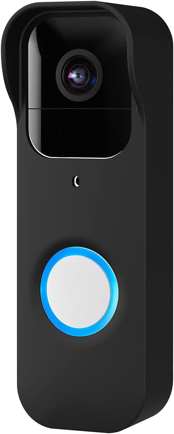 Silicone Protect Cover for Blink Video Doorbell Cover, UV & Weather Protection Silicone Case Skin for Blink Doorbell Camera Security System, Balck