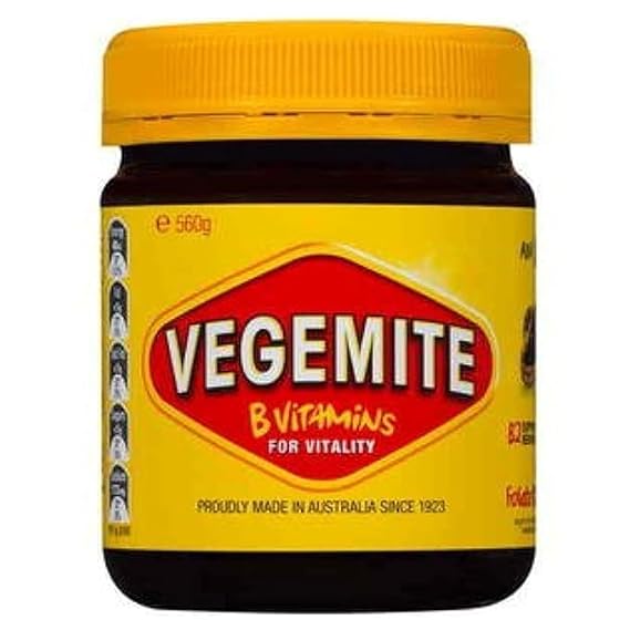 Vegemite Yeast Extract Spread 560g Jar Made in Australia Rich in B Vitamins Iconic Australian Savory Spread