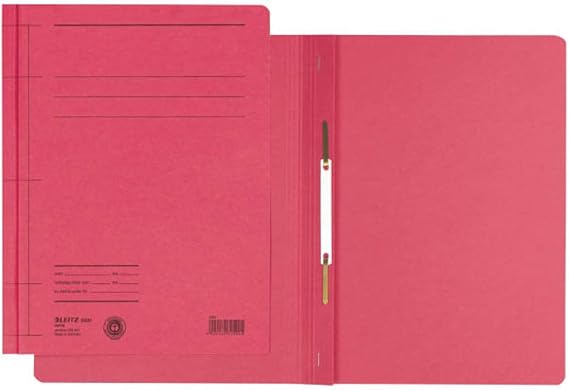 Leitz Cardboard Binder, A4, Red (Ring Binders A4 Ring Binder Red, Red, Red, A4, 250 Sheets, 240 mm; 240 x 318 x 1 mm)