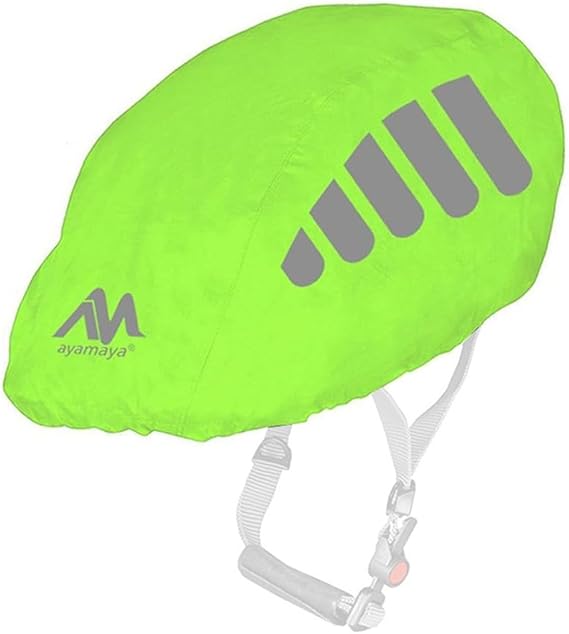 AYAMAYA Bike Helmet Cover with Reflective Strip, High Visibility Waterproof Cycling Bicycle Helmet Rain Cover Windproof Dustproof Breathable Road Bicycle Helmet Water Cover Ride Gear