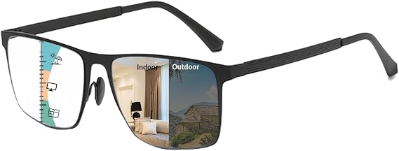 Progressive Multifocus Reading Glasses for Women Progressive Readers Transition Blue Light Blocking UV400 Glasses