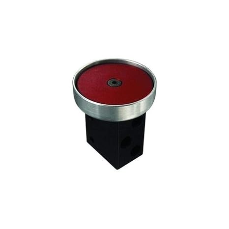 Clippard PB-1-RD 3-Way Palm Button Valve, Red, Normally-Closed