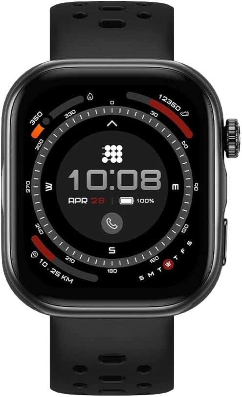 Cubitt VIVA Pro 2 Smartwatch, 1.85 AMOLED HD, Built-In GPS, Offline Maps, Barometer, Compass, VITA AI, AI Coach, Readiness & Sleep Scores, 100+ Sports Modes, 5ATM, 10-Day Battery Obsidian Black