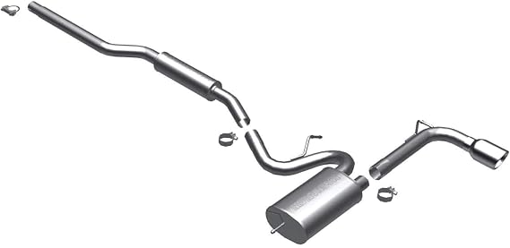MagnaFlow Performance Cat-Back Exhaust System Kit 16822 | Street Series, Single Straight Passenger Side Rear Exit, Fits Select Mitsubishi Lancer