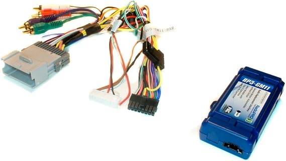 PAC RP3-GM11 Radio Replacement Interface for Select GM Vehicles without On-Star,Blue/Black | Install aftermarket stereo, non-invasive wiring adapter, retains steering wheel controls, Chevy Buick Pontiac