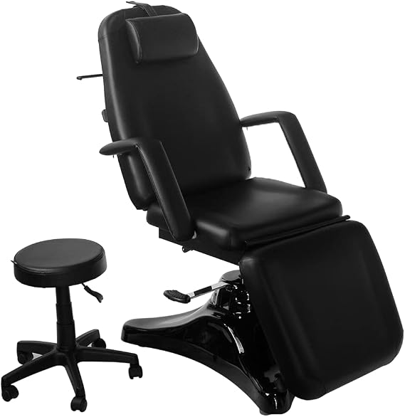SKINACT Pro Hydraulic Facial Spa Bed/Chair/Table (Black)