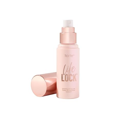 tarte Life Lock Hydrating Setting Spray 10-in-1 Weightless Mist with Hyaluronic Acid to Hydrate & Lock Long-Lasting Makeup, Waterproof, Sweatproof & Transfer-Resistant, Vegan & Cruelty Free