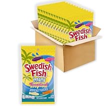SWEDISH FISH Mini Tropical Soft & Chewy Candy, 12 - 8 oz Bags