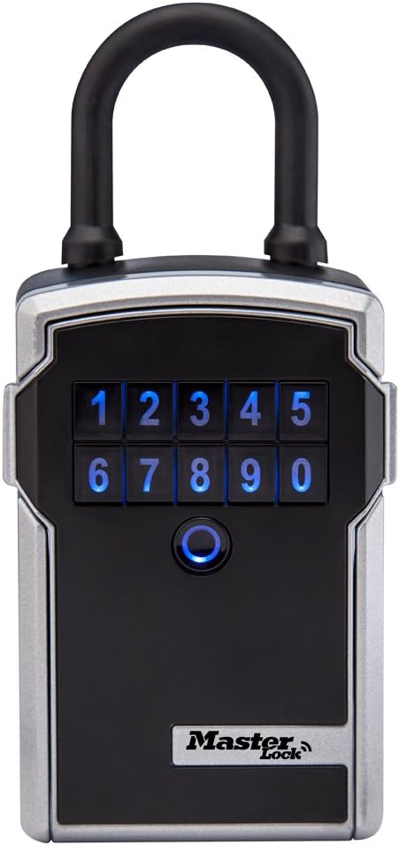 Master Lock Portable Bluetooth Keypad Lock Box, Weather Resistant, 5440EC