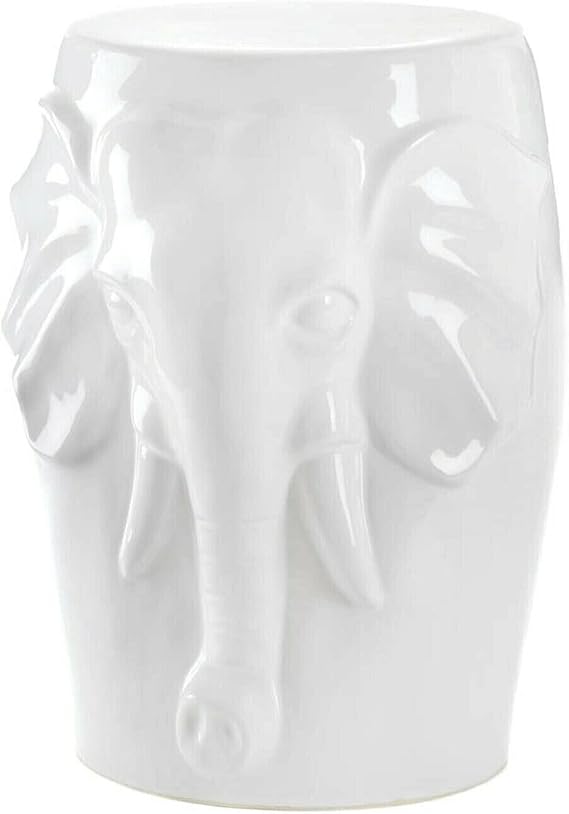 Accent Plus Ceramic African Elephant Stool