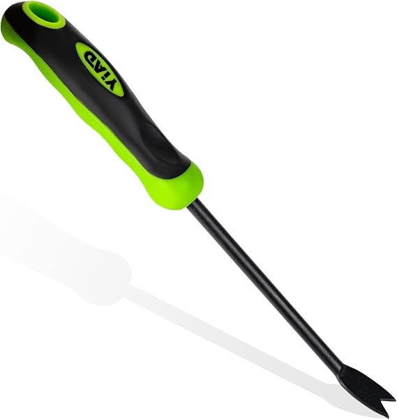 Hand Weeder Tool, 13" High-Carbon Steel V-Tip Weed Puller