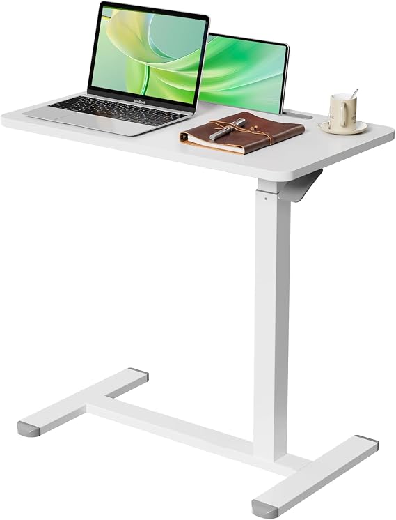 Gibbon Mounts 28 Rolling Mobile Standing Desk, Bedside Table with Wheels