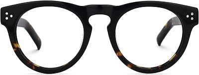 Zeelool Retro Round Glasses Frame for Women Men Eyeglasses Frame with Non-prescrition Clear Lens Malloy VFP0273