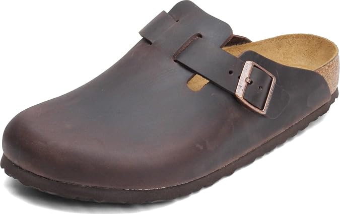 Birkenstock Unisex Boston Clog,Habana Oiled Leather,41 M EU