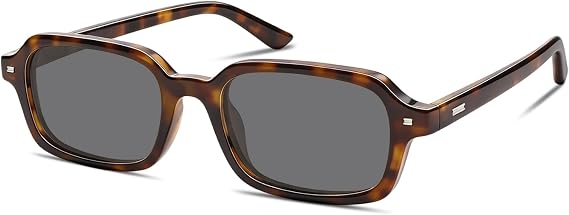boten Retro Rectangular Sunglasses for Women Men 90s Small Sun Glasses