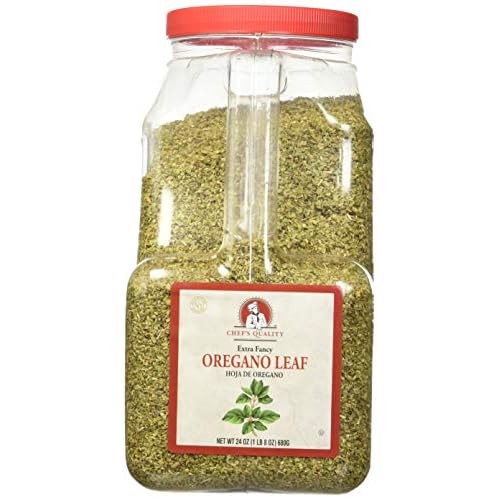 Chefs Quality 4 Piece Leaves, Oregano, 24 Ounce