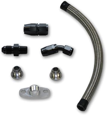 Vibrant Performance 10283 Universal Oil Drain Kit for Top Mount Turbo Setup