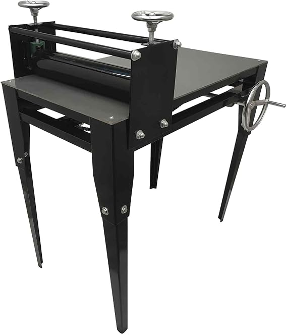 BEILOCKERY 33.8 * 20"Ceramic Clay Slab Roller Machine, Heavy Duty Portable Tabletop Clay Press with Adjustable Thickness, Chain Drive & Enlarged Panel for Pottery, Ceramics Studio, DIY